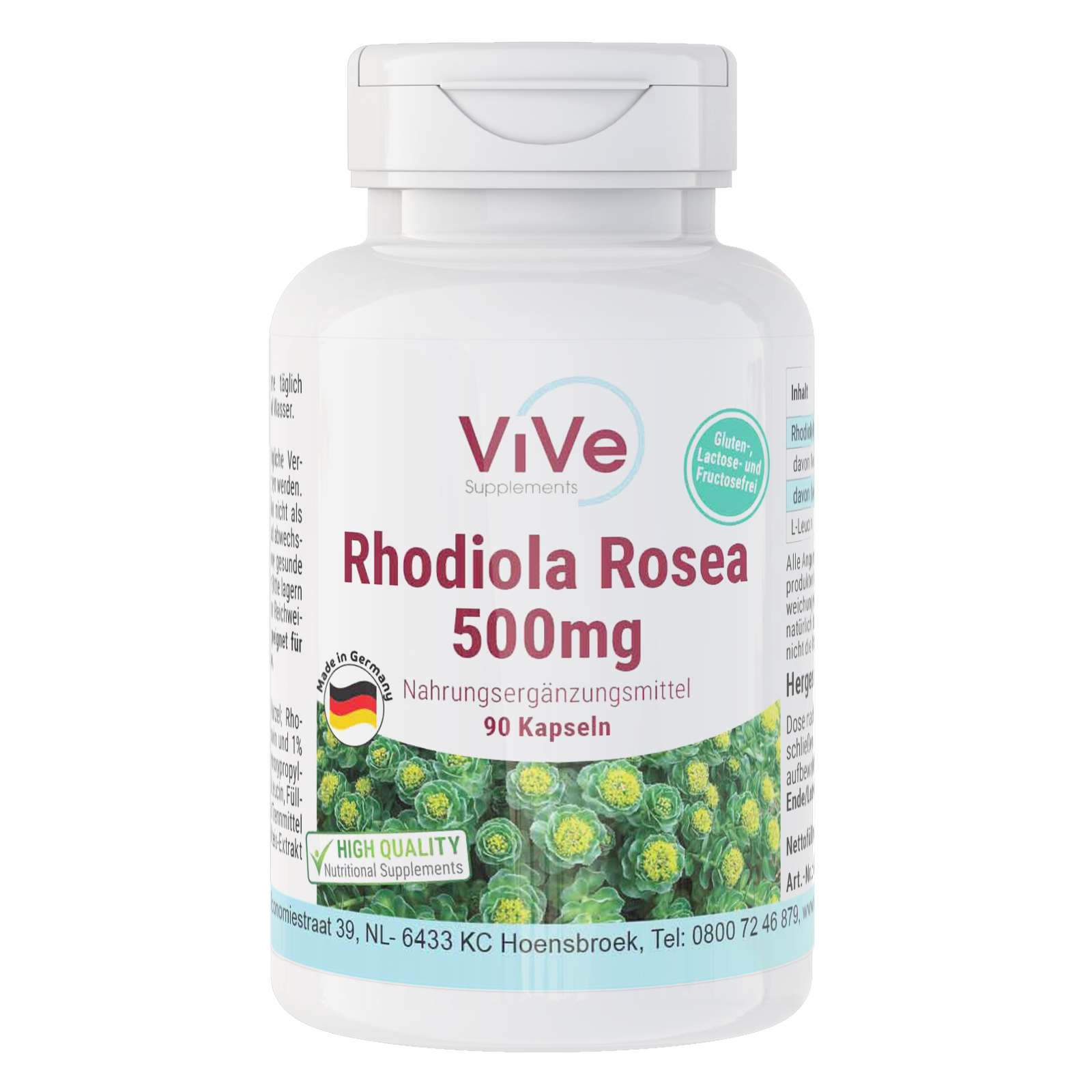 Rhodiola Rosea 500mg | Vive Supplements