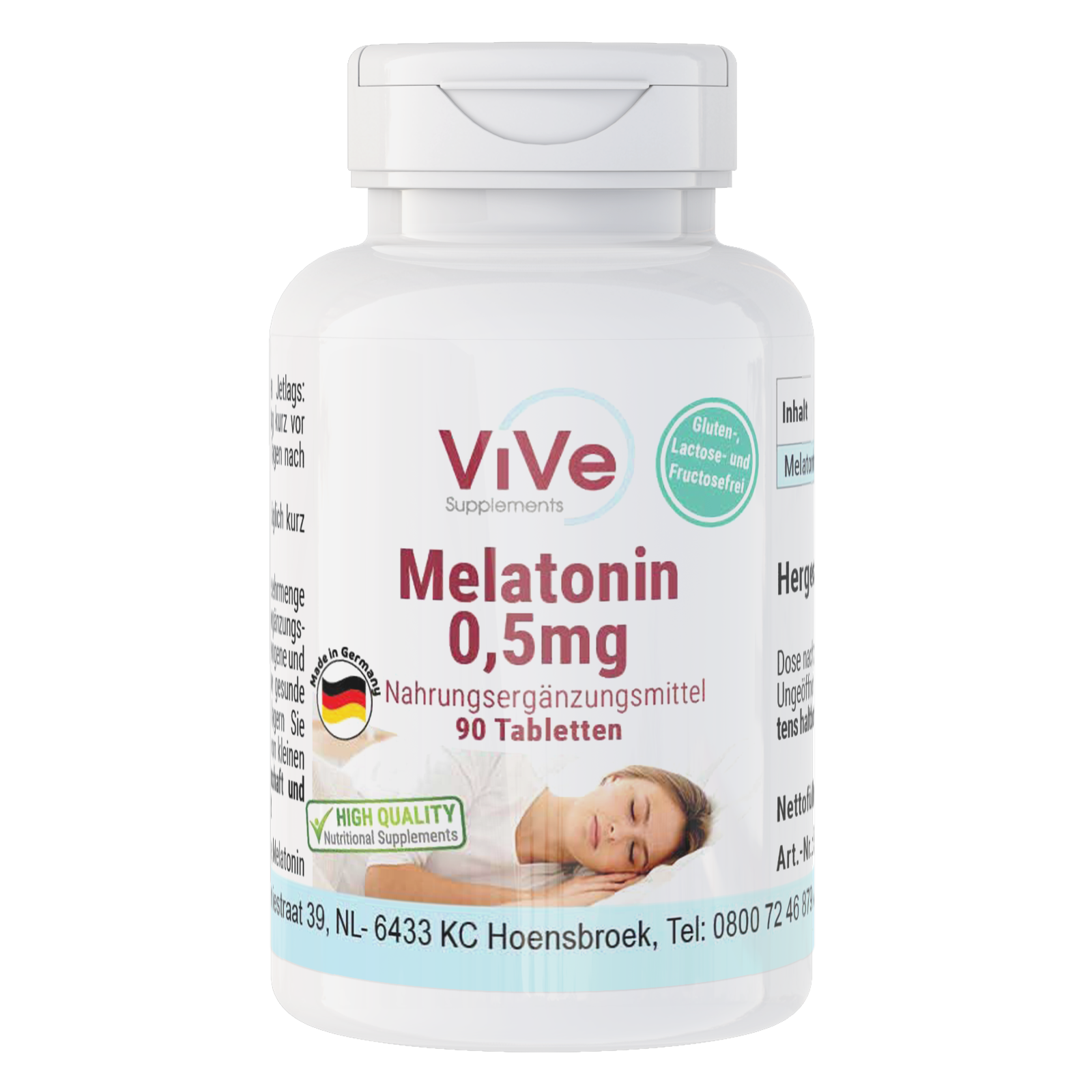 Melatonin 0.5mg - 90 Tabletten | Vive Supplements