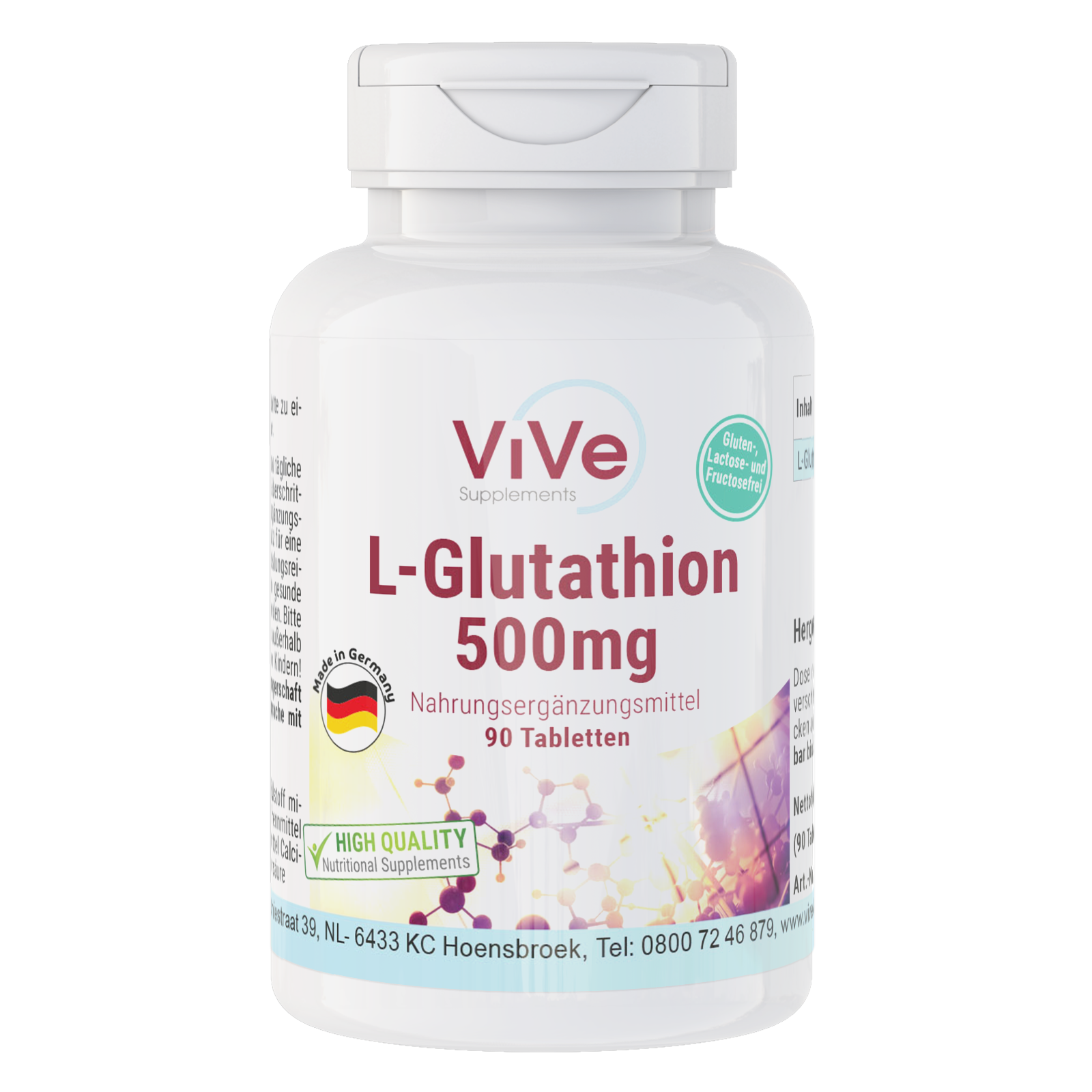 L-Glutathion 500mg | Vive Supplements