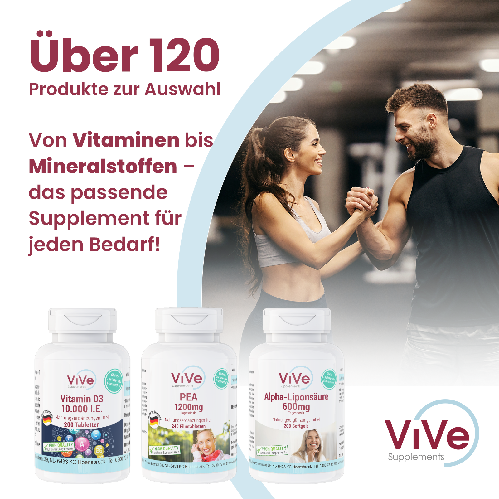 Vitamina B5 500mg - 200 compresse | Vive Supplements