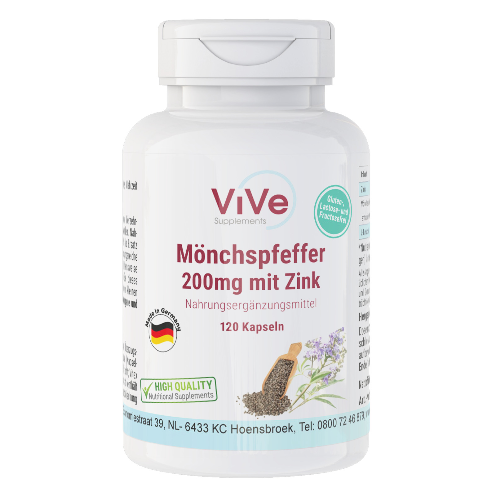 Mönchspfeffer mit Zink | Vive Supplements
