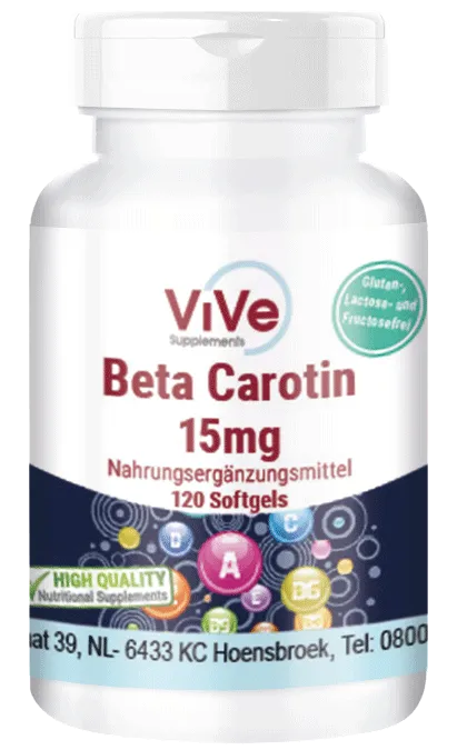 Beta Carotin 15 mg 120 Softgels