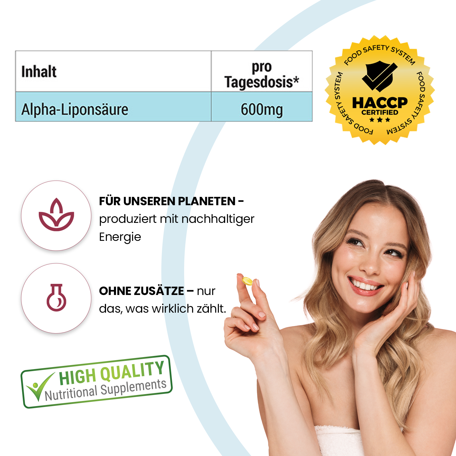 Alpha-Lipoic Acid 600mg - 200 Softgels | Vive Supplements