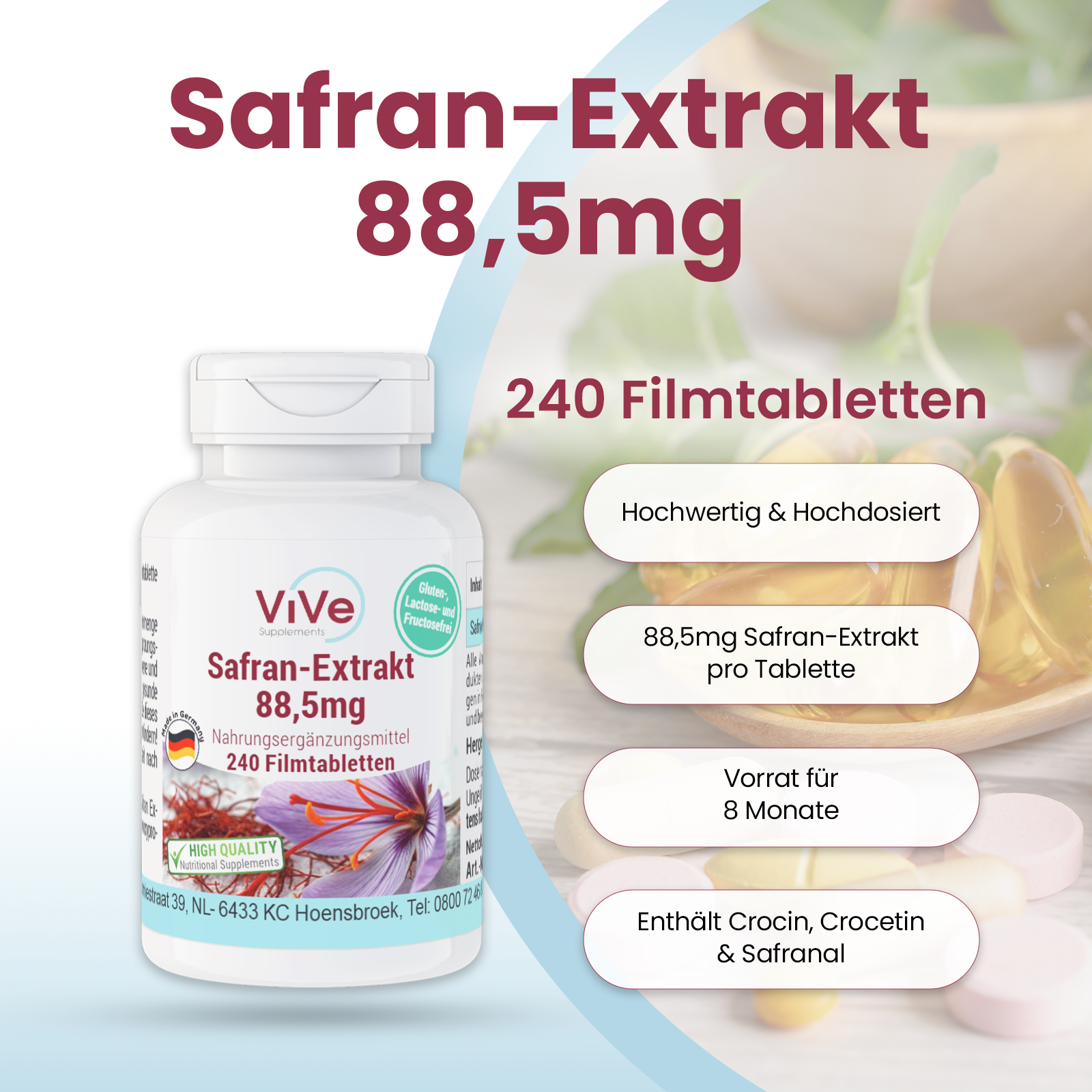 Safran-Extrakt 88,5mg